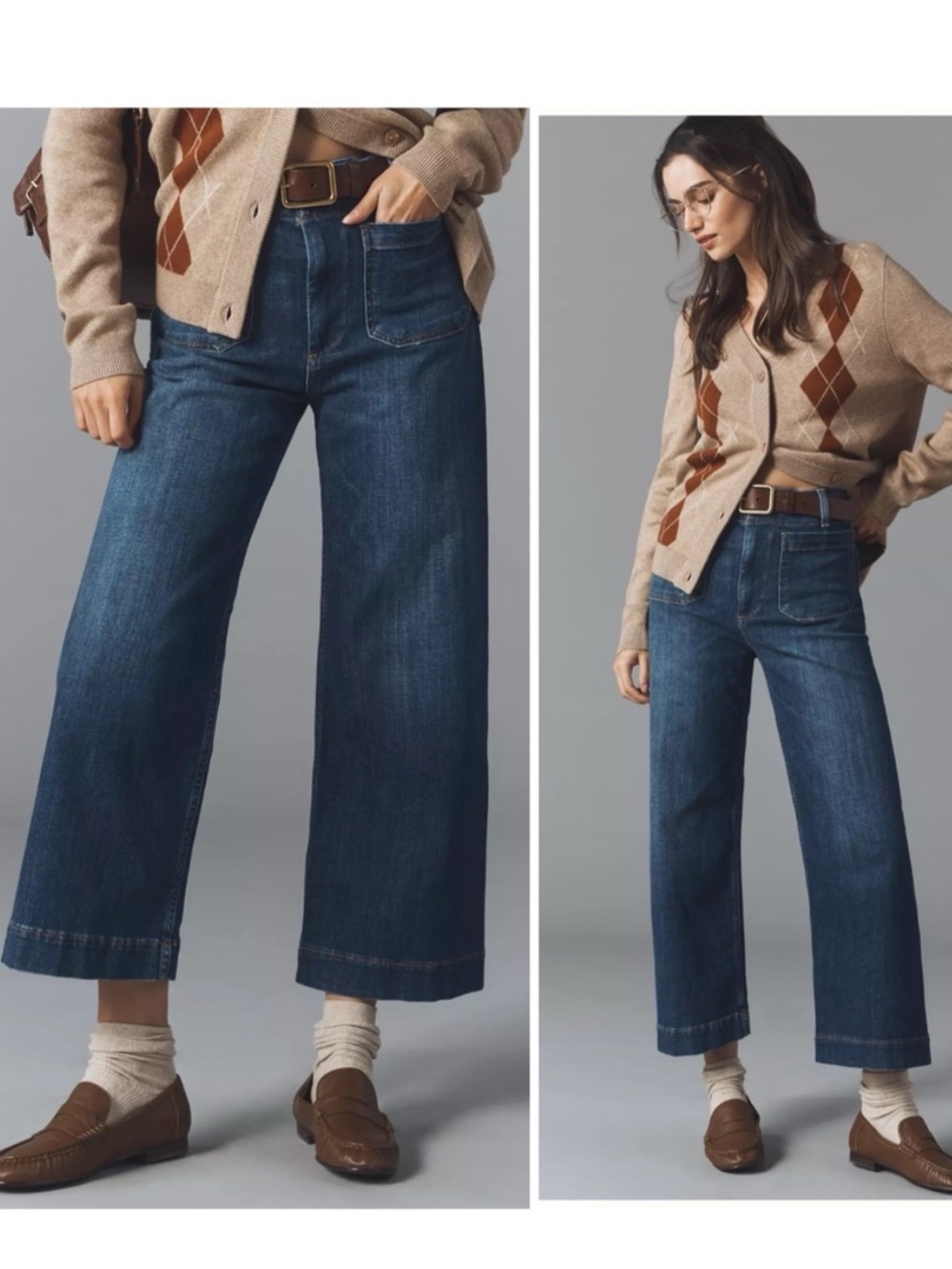 Maeve The Colette Crop Wide-Leg Jeans